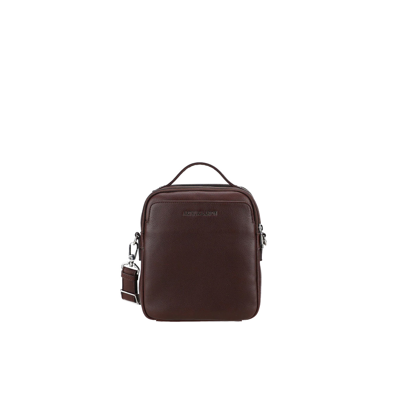Arthur and Aston Ange Men's Satchel in M Chestnut Leather