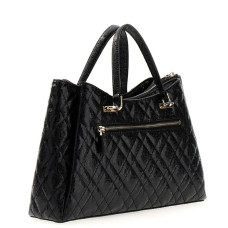Guess Isemay Sac Porté Main Surpiqué Black dos