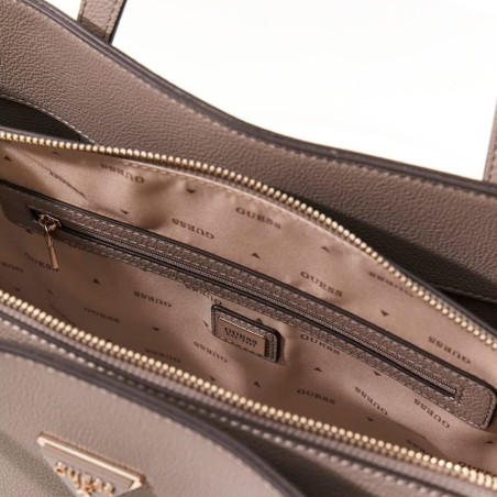 Guess Meridian II Sac Shopping DRT Taupe ouvert
