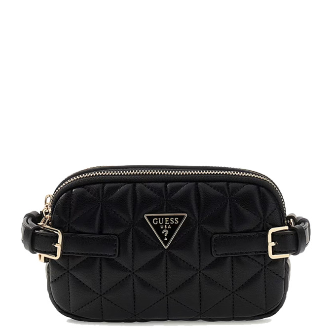 Guess Paisleigh Mini Crossbody Quilted Bag Black