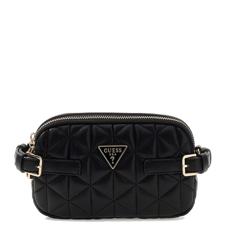 Guess Paisleigh Mini Crossbody Quilted Bag Black