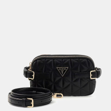 Guess Paisleigh Mini Crossbody Quilted Bag Black