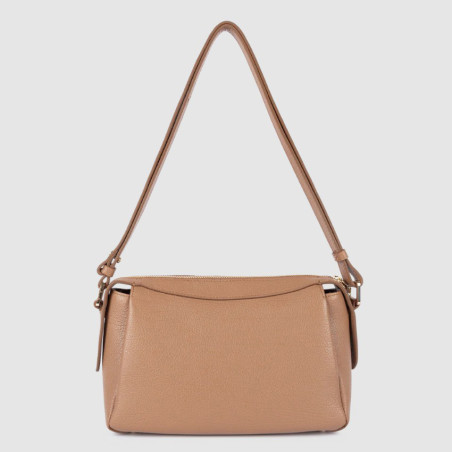 Lancaster Dune Tote Bag in Grained Leather 529-96 Camel