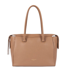 Lancaster Dune Grainy Leather Shopping Bag 529-97 Camel