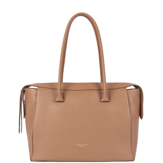 Lancaster Dune Grainy Leather Shopping Bag 529-97 Camel