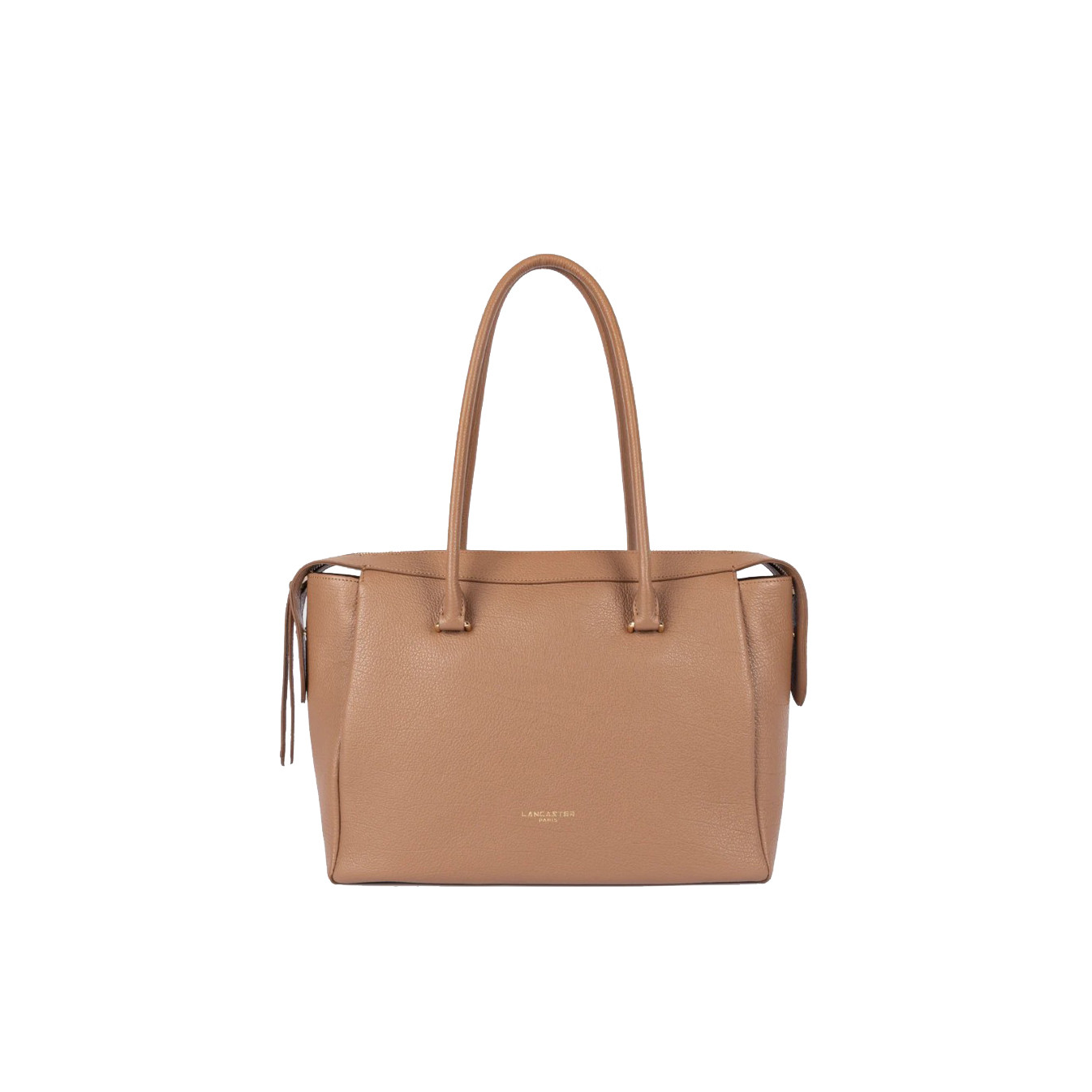 Lancaster Dune Grainy Leather Shopping Bag 529-97 Camel