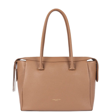 Lancaster Dune Grainy Leather Shopping Bag 529-97 Camel