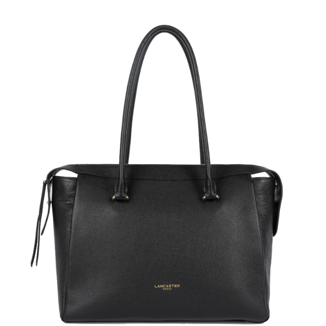 Lancaster Dune Grainy Leather Shopping Bag 529-97 Black