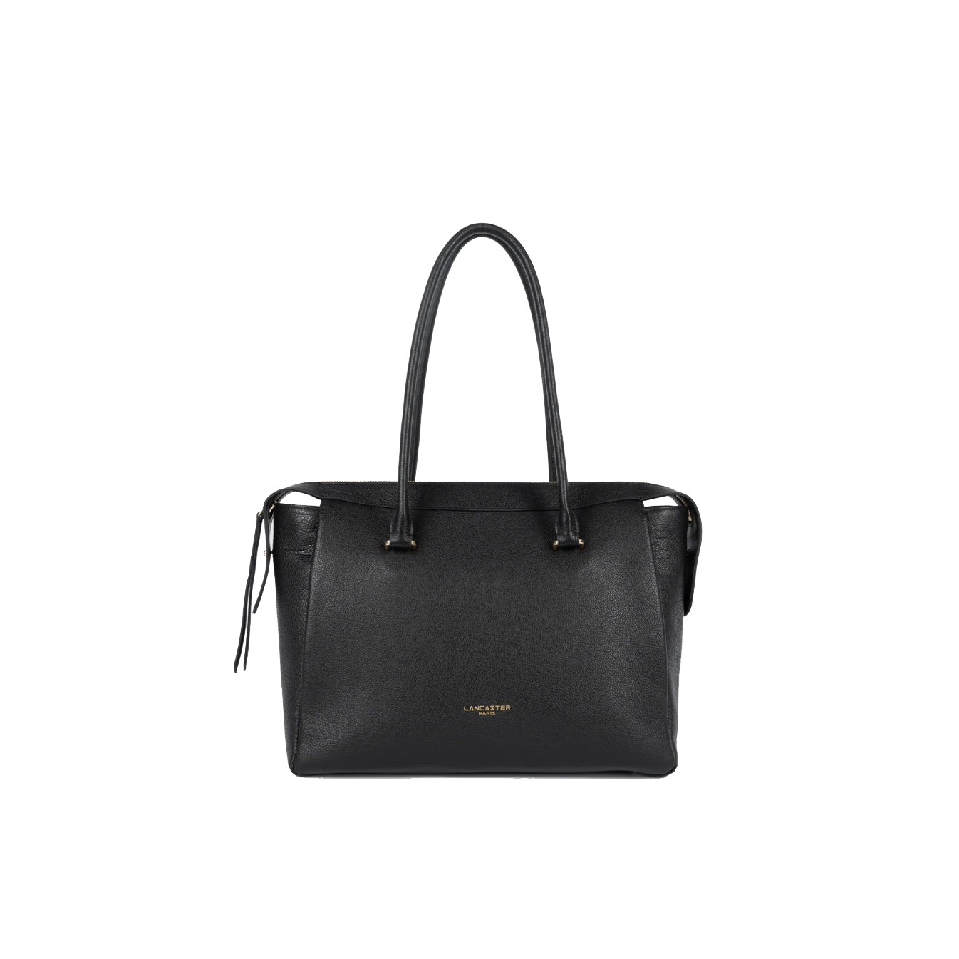 Lancaster Dune Sac Shopping En Cuir Grainé 529-97 Noir