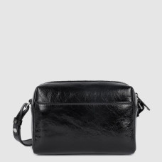 Lancaster Rétro Cube Sac Trotteur En Cuir Noir dos