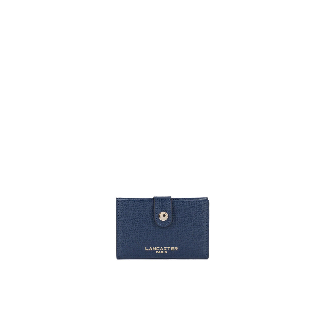 Lancaster Sierra Porte Cartes En Cuir Grainé 138-011 Bleu Foncé
