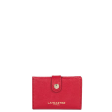 Lancaster Sierra Card Holder in Grained Leather 138-011 Red