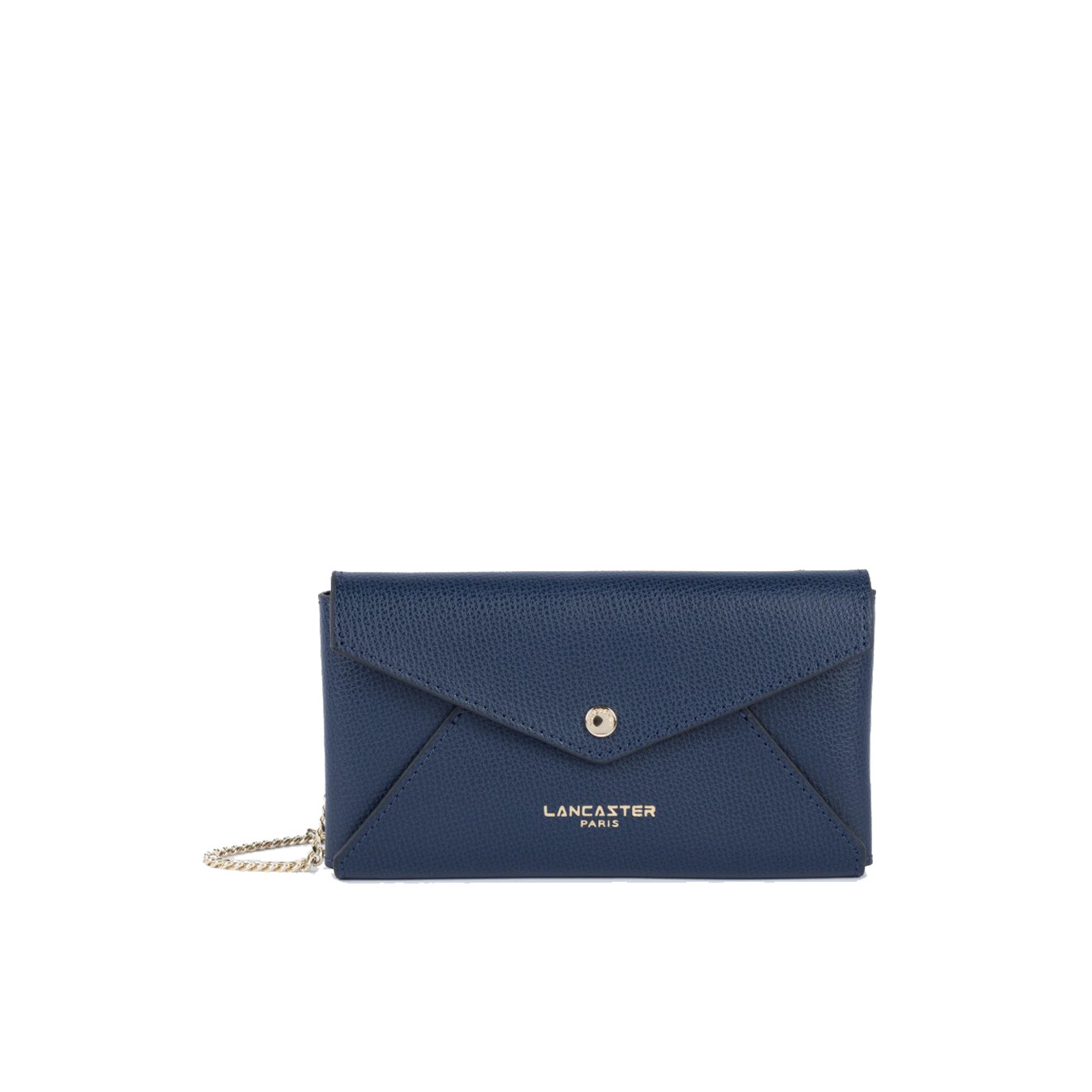 Lancaster Sierra Organized Pouch in Grained Leather 138-015 Navy Blue
