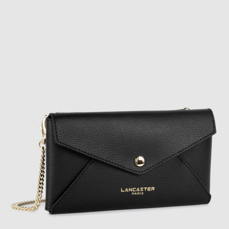 Lancaster Sierra Organized Pouch in Grained Leather 138-015 Black