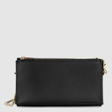 Lancaster Sierra Organized Pouch in Grained Leather 138-015 Black