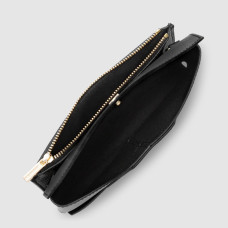 Lancaster Sierra Pochette Organisée En Cuir Grainé 138-015 Noir ouvert