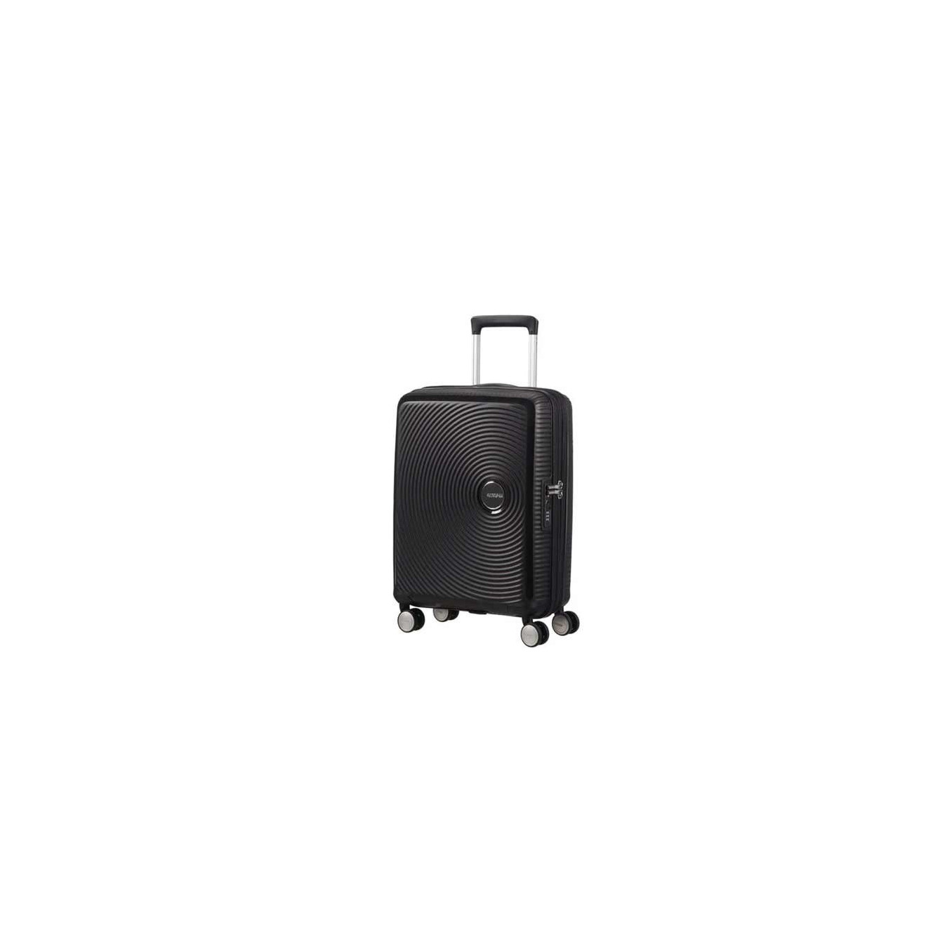American Tourister Sound Box Spinner 55 cm Valise Cabine Trolley 4 Roues Noir