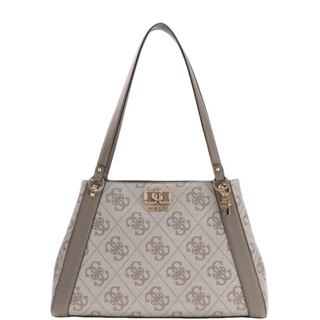Guess Karnilla Logo Shopping Bag Dko Dark Taupe