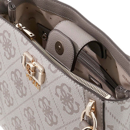 Guess Karnilla Logo Shopping Bag Dko Dark Taupe