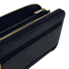 Guess Karnilla Logo Grand Zippered Companion Clo Coal Logo