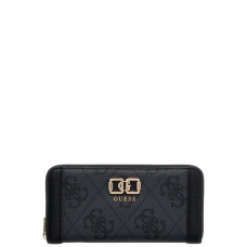 Guess Karnilla Logo Grand Zippered Companion Clo Coal Logo