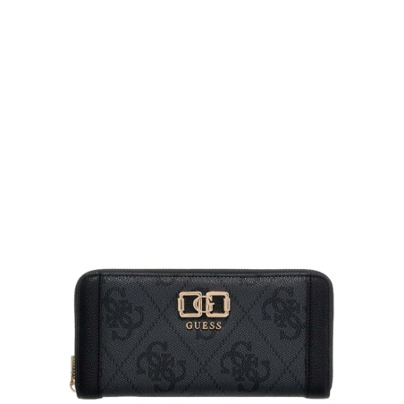 Guess Karnilla Logo Grand Zippered Companion Clo Coal Logo