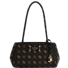 Guess Carrie Logo Sac Porté Epaule Logo 4G ESL Marron Foncé