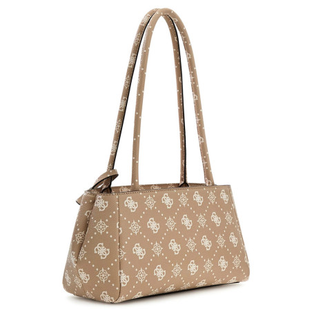 Guess Carrie Logo Shoulder Bag Logo 4G BSG Beige