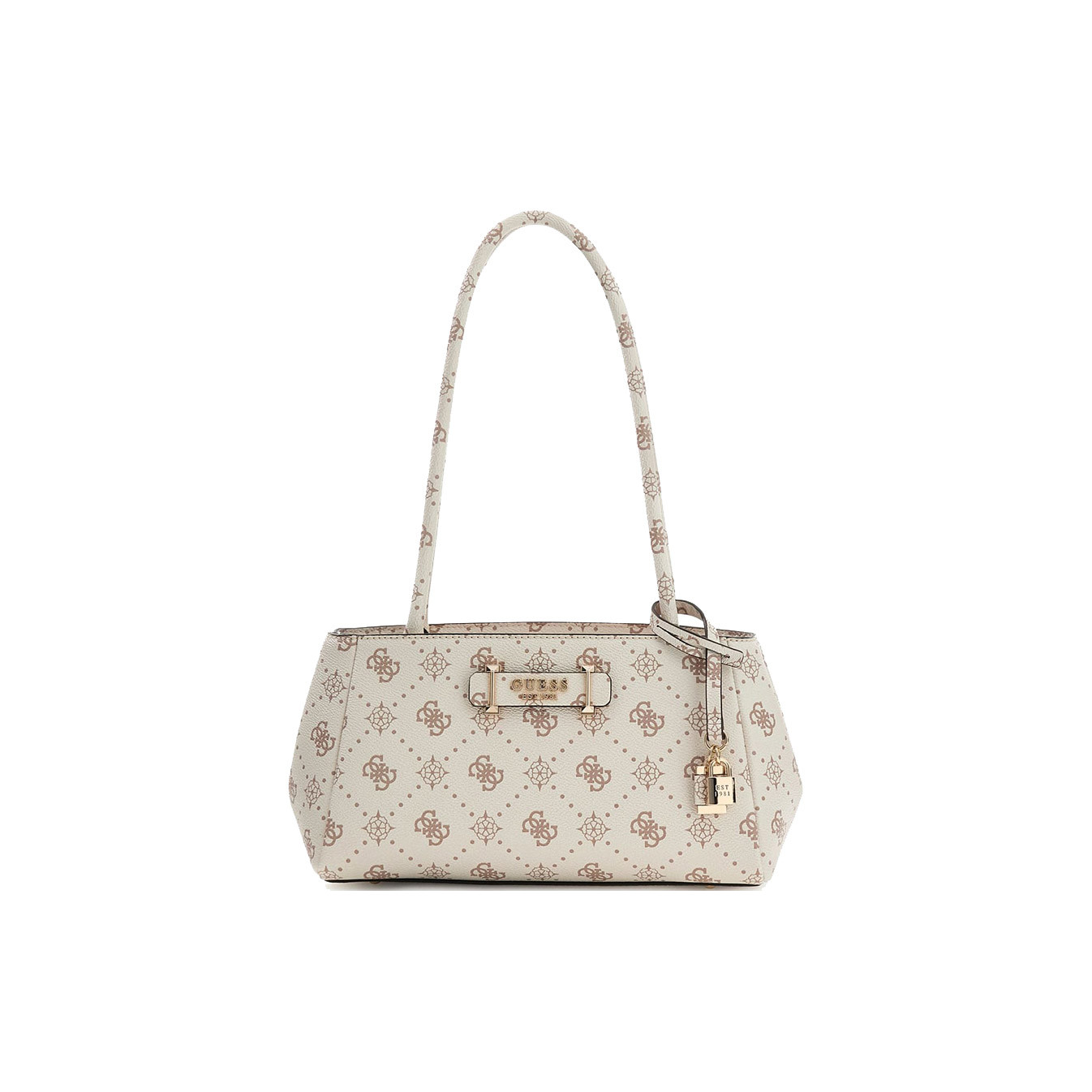 Guess Carrie Logo Shoulder Bag Logo 4G VNO Cream