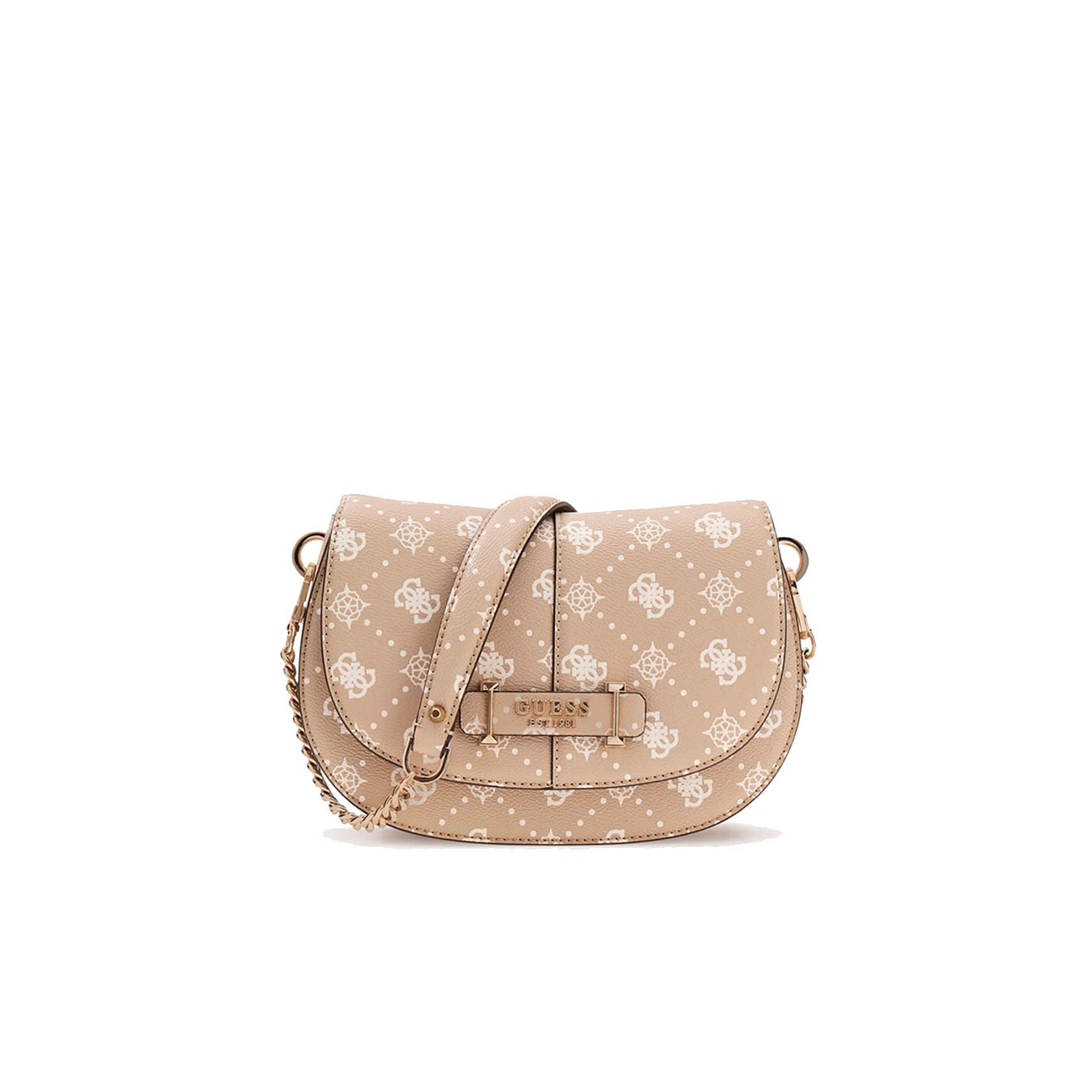 Guess Carrie Logo Sac Besace Logo 4G ESL BSG Beige