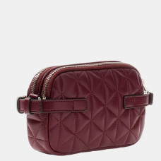 Guess Paisleigh Mini Shoulder Bag Quilted BUR Burgundy