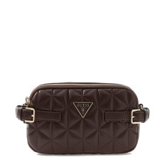 Guess Paisleigh Mini Crossbody Quilted Bag ESP Brown