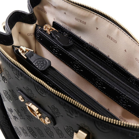 Guess Dita Sac A Main Black Logo ouvert