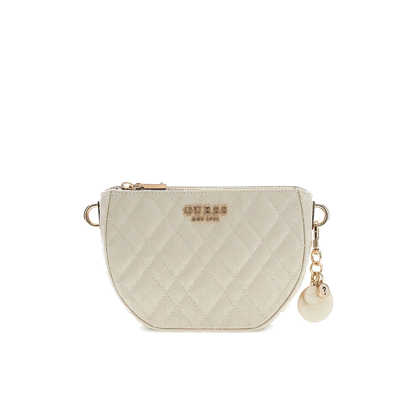 Guess Isemay Trotter Bag Quilted OFF white