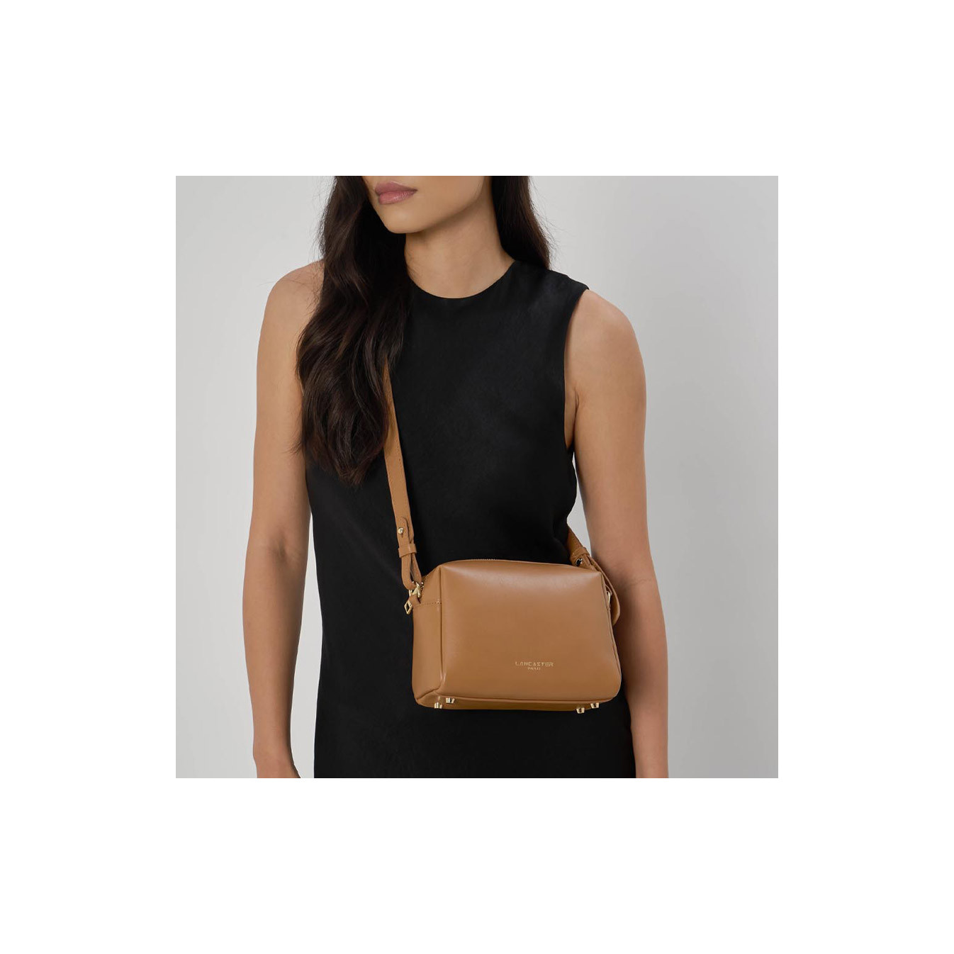 Lancaster Donna Cube Trolley Bag 531-125 Mocha