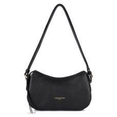 Lancaster Dune Small Drawstring Bag in Grained Leather 529-94 Black