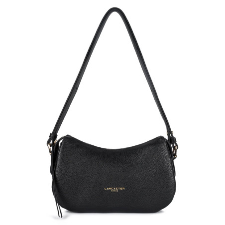 Lancaster Dune Small Drawstring Bag in Grained Leather 529-94 Black