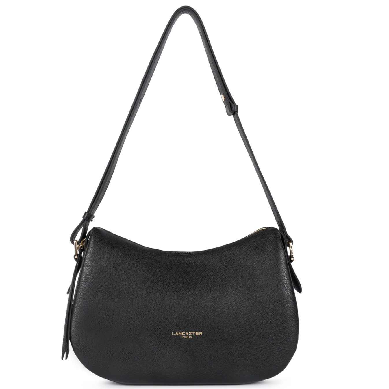 Lancaster Dune Grainy Leather Satchel 529-95 Black