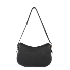 Lancaster Dune Grainy Leather Satchel 529-95 Black