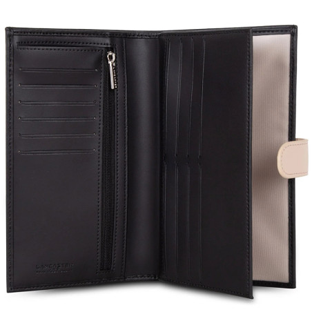 Lancaster Constance All-in-One and Checkbook Holder 137-16 Black Nu...