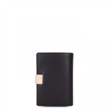 Lancaster Smooth Card Holder 137-15 Black Nude Light and Nude Dark