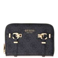 Guess Leona Medium Zip Coal Logo Wallet