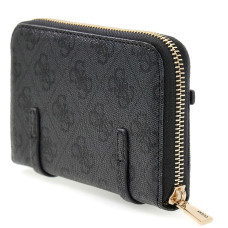 Guess Leona Medium Zip Coal Logo Wallet