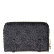 Guess Leona Medium Zip Coal Logo Wallet