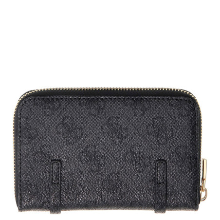 Guess Leona Portefeuille Medium Zip Coal Logo dos