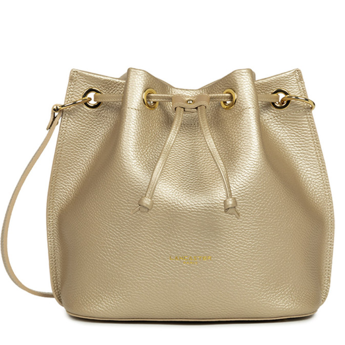 Lancaster Alba Double Bag 470-81 Pale Gold In Nude