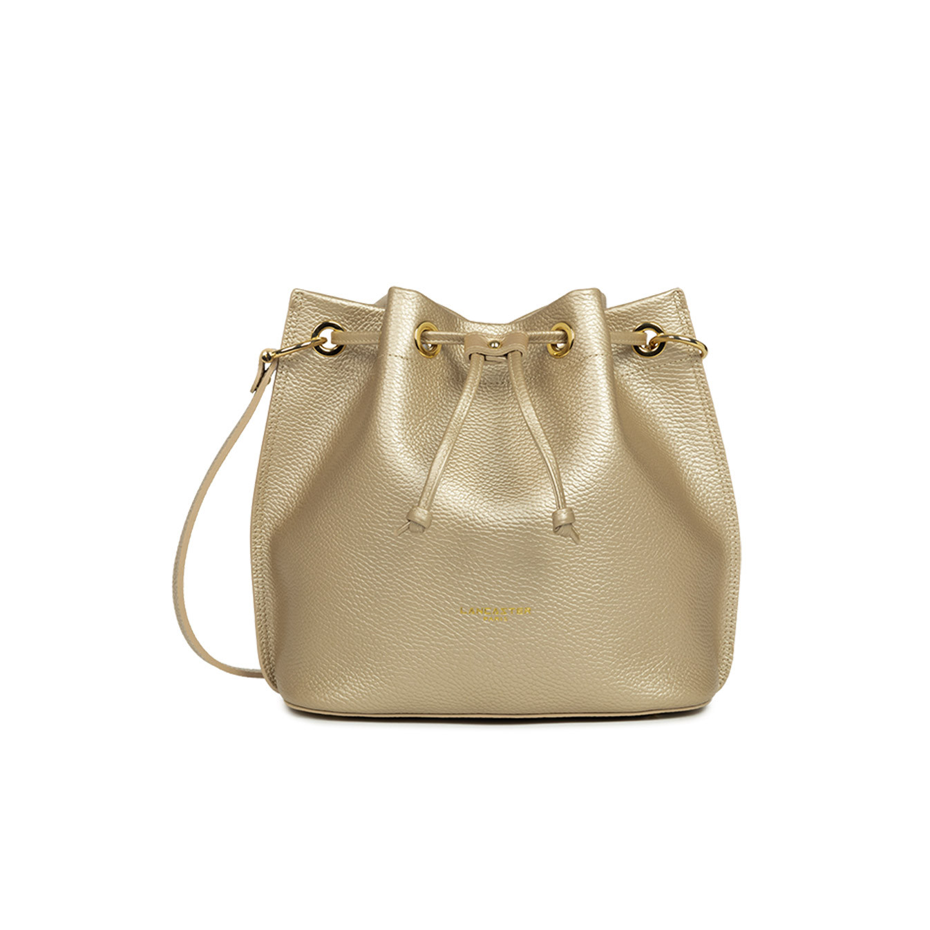 Lancaster Alba Double Bag 470-81 Pale Gold In Nude