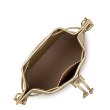Lancaster Alba Double Bag 470-81 Pale Gold In Nude