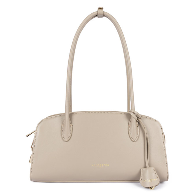 Lancaster Mademoiselle Bonnie Sac Porté Epaule Aux Anses Longues 572-130 Beige
