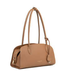 Lancaster Mademoiselle Bonnie Sac Porté Epaule Aux Anses Longues 572-130 Moka cote